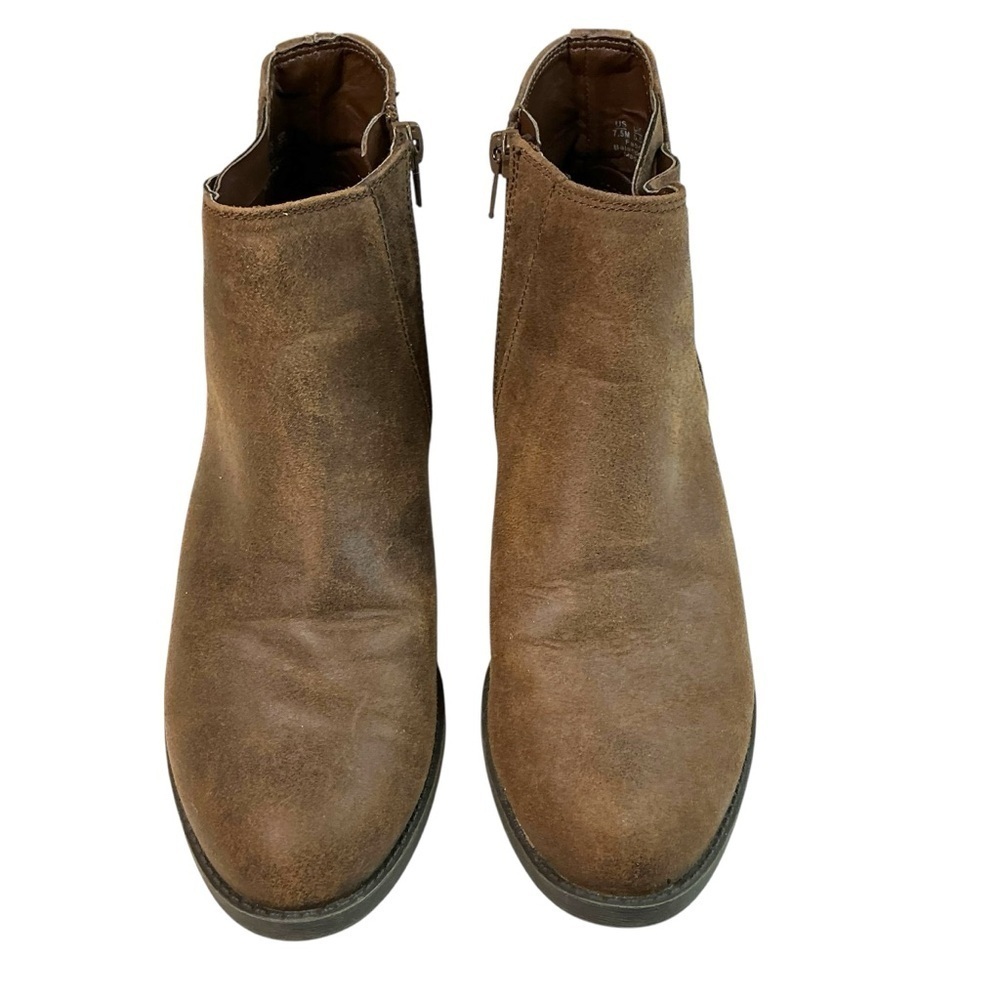 Carlos by Carlos Santana BERT Rustic Brown Ankle Booties Boots Size 7.5M - Picture 4 of 15